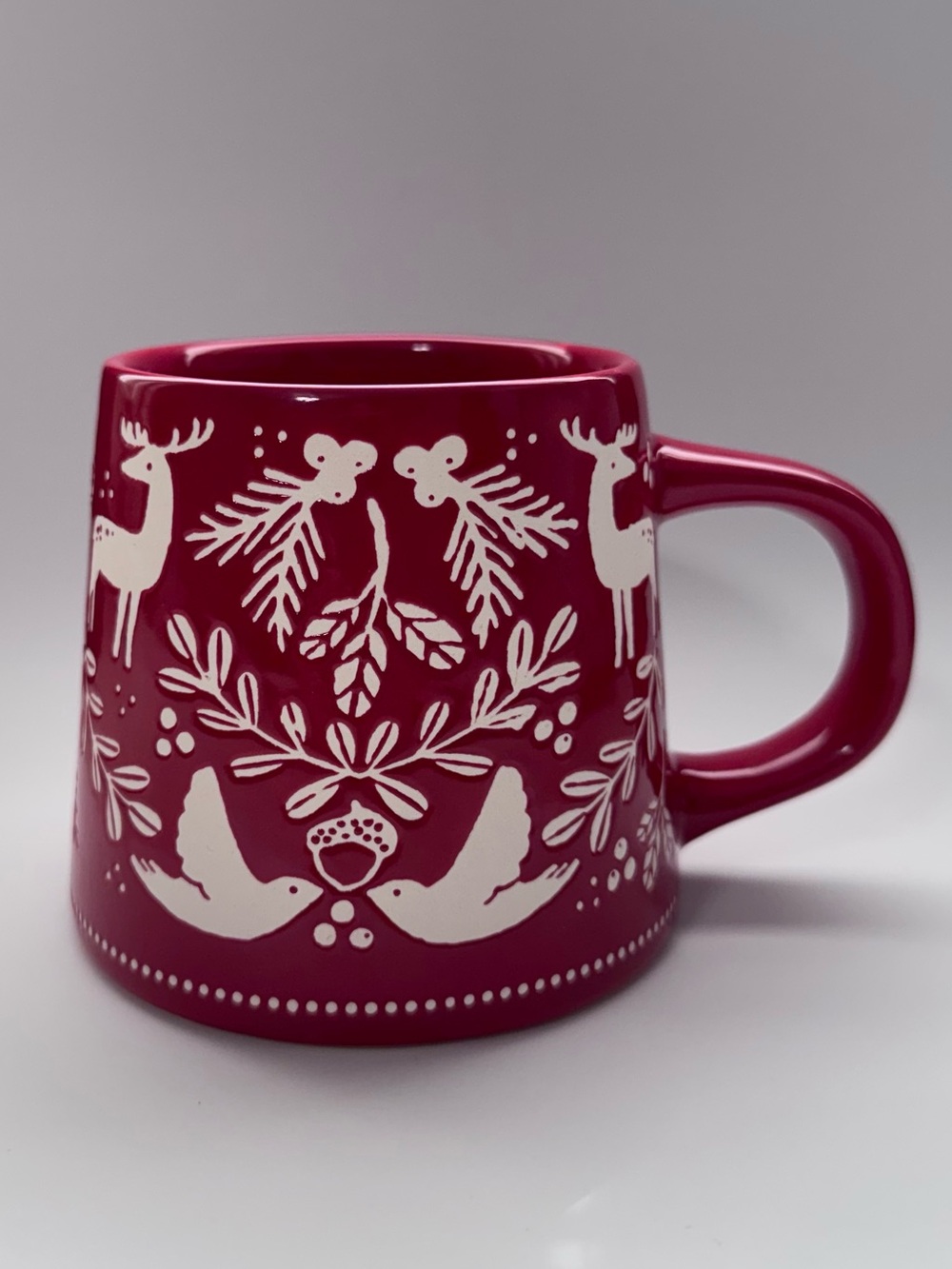 Tabletops Unlimited Festive “Winter Forest” Mug